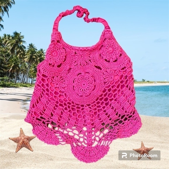 Toddler Girls Size 4T Crocheted Halter Top - Picture 1 of 7